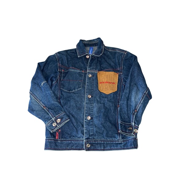 Platinum Fubu Other - Platinum Fubu Kids Jacket 12/14 Fat Albert Gang Big Patch Black Denim Vintage